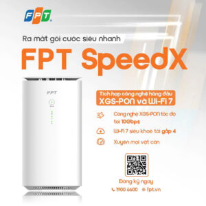 FPT ra mắt gói cước SpeedX: wifi 7 fpt trên hạ tầng XGS-PONFPT