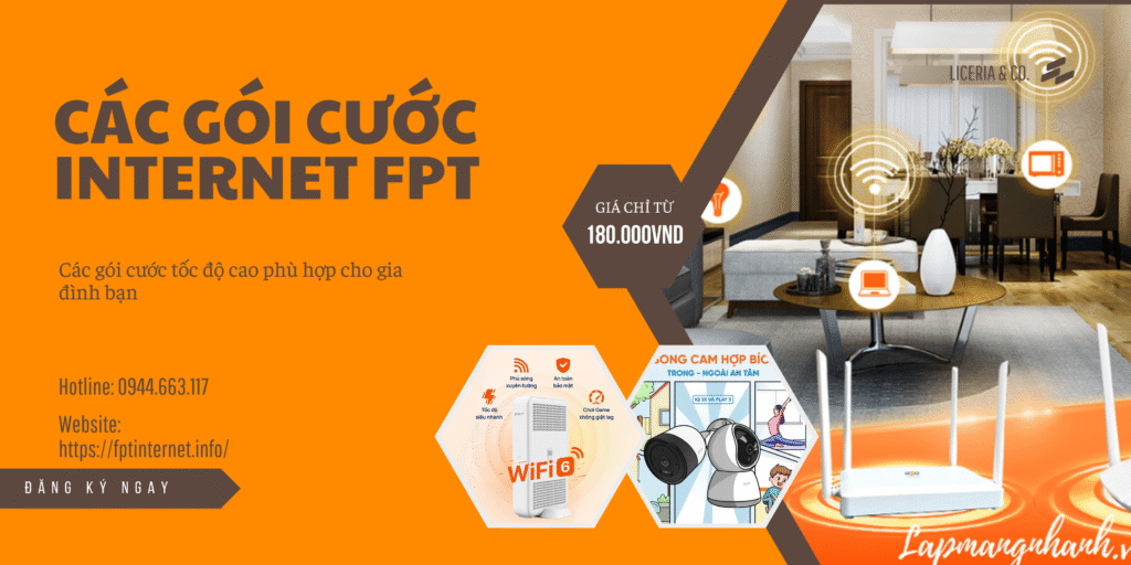 các gói mạng fpt cho gia đình